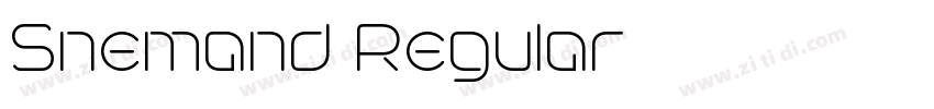 Snemand Regular字体转换 Snemand Regular字体转换